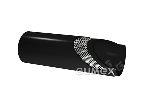 Schlauch zum Aufpumpen von Reifen, 4/11mm, 20bar, PVC/PVC glänzender Oberfläche, -5°C/+60°C,schwarz, 